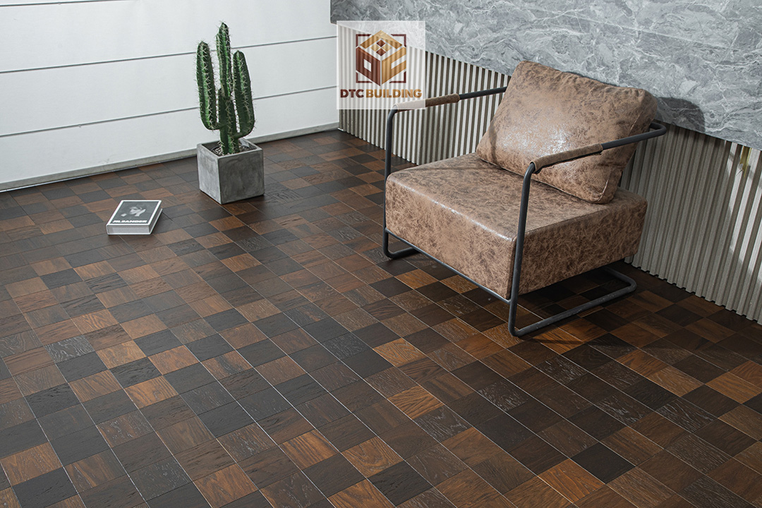 Sàn Vuông Khảm Hoạ Tiết Caro05