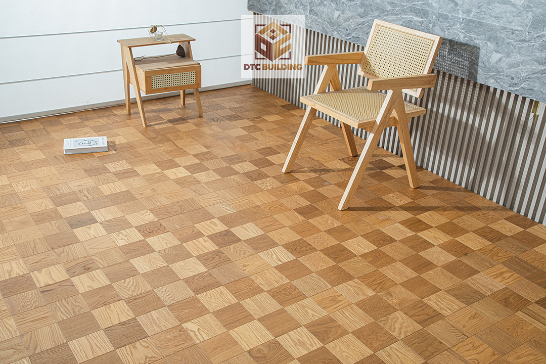 Sàn Vuông Khảm Hoạ Tiết Caro03