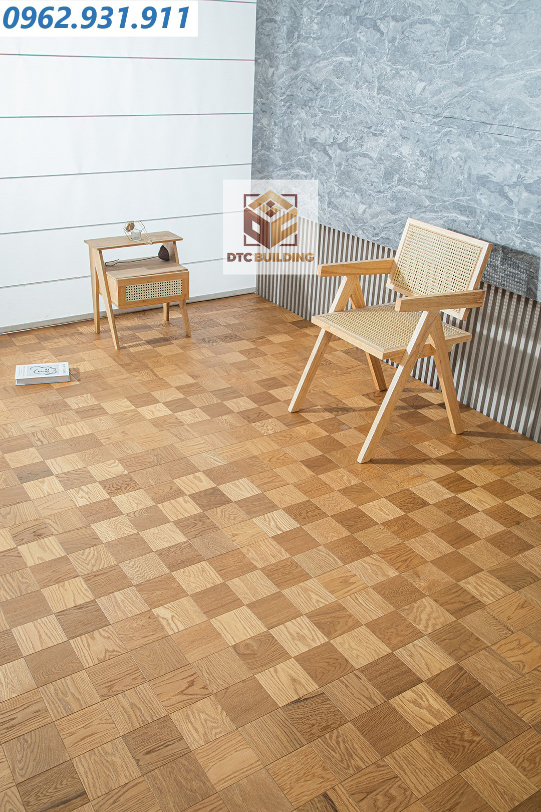 Sàn Vuông Khảm Hoạ Tiết Caro03